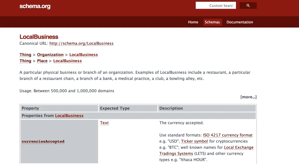 schema markup local seo