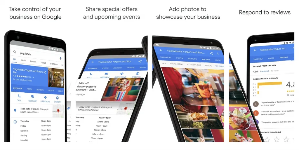 Google my business mobile app