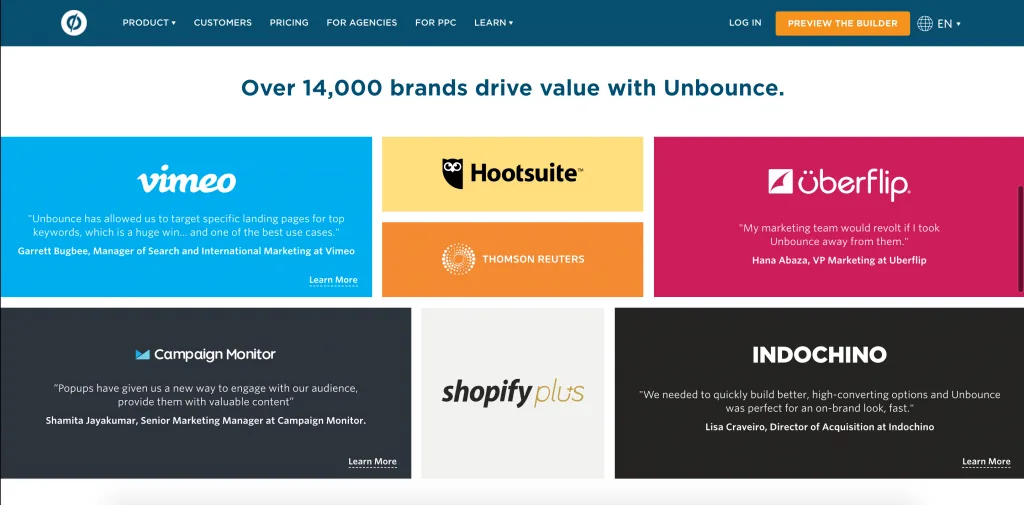 trust signs landing pages